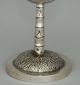 Chinese Export Silver Goblet,  Bamboo Stem,  Repousse,  Finely Engraved,  1900,  Signed Asia photo 3