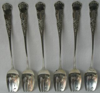 J B & S M Knowles Lenox Sterling Silver Ramekin Fork Set Of 6 photo