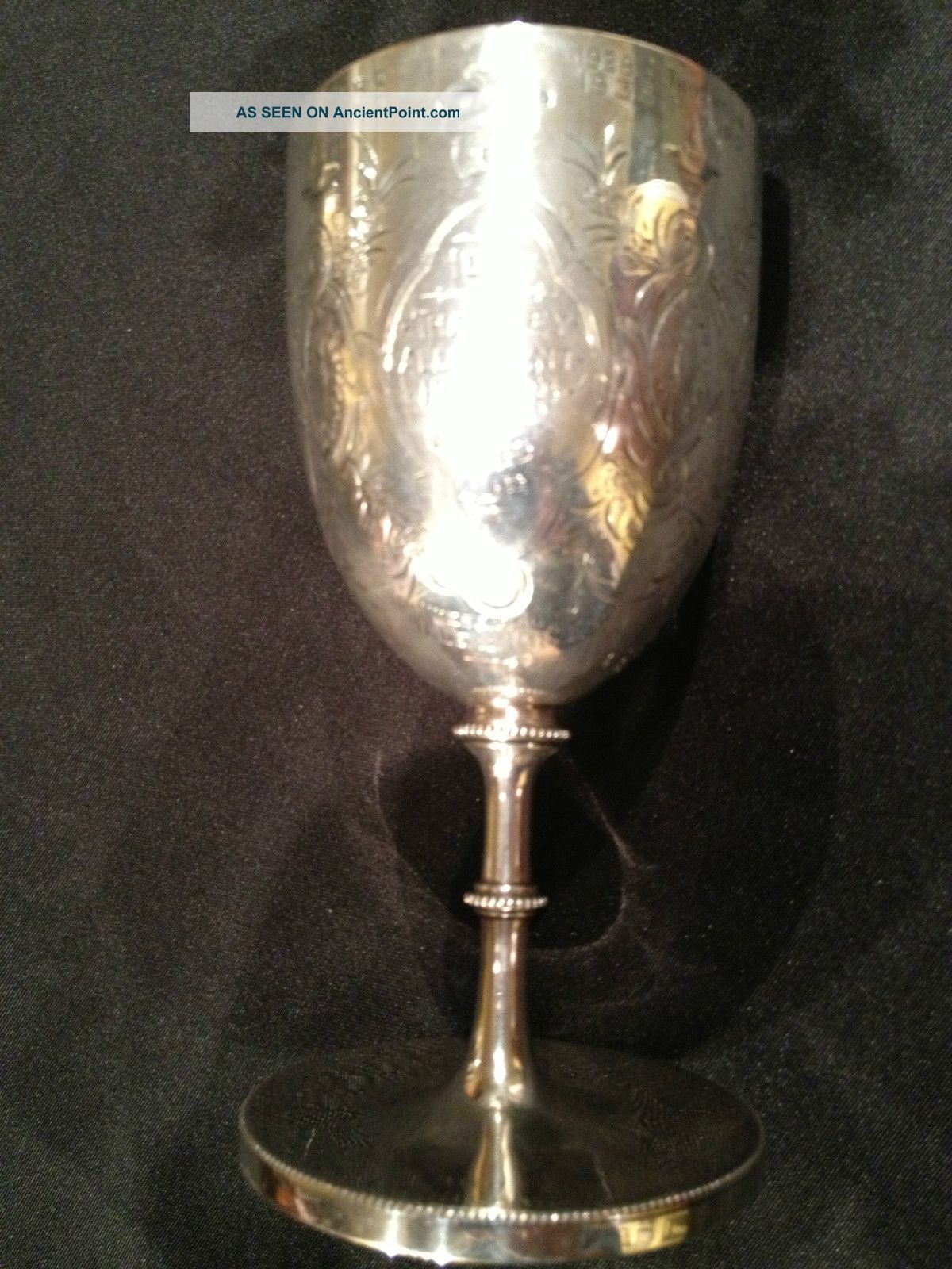 Sheffield Trophy 1850 Sterling Silver Goblet By James Dixon & Sons 241 Grams United Kingdom photo