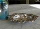 Sterling Silver Oval Bowl W/ Repousse Poppy Flowers 7 