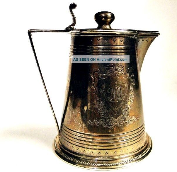 Antique Bailey Banks & Biddle Sterling Silver ' Ornate ' Syrup Pitcher (165 Grams) Pitchers & Jugs photo