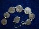 Silver Coin Bracelet 8 Coins James 11 Charles 11 George 1 & 11 William & Mary + Other photo 8