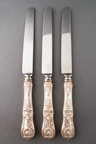 Tiffany & Co.  English King Sterling Silver 10 1/4” Set Of 3 Knives photo