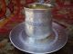 Antique French Solid Silver Cup & Saucer 950/1000 Minerva 1st Grade Cups & Goblets photo 7