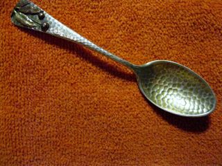 Sterling Silver Gorham Applied Mixed Metal Spoon Hand Hammered photo