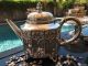 Rare Old Gothic Pot Sterling Silver Portuguese Large Heavy Important Hand - Made Tea/Coffee Pots & Sets photo 1