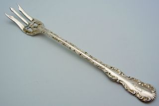 Roden Bros.  Sterling Silver Cocktail Fork Louis Xv photo