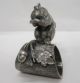 Rare Antique Figural Squirrel Nut Acorn Napkin Ring Holder Silverplate Napkin Rings & Clips photo 1