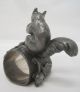 Rare Antique Figural Squirrel Nut Acorn Napkin Ring Holder Silverplate Napkin Rings & Clips photo 2