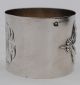 Art Nouveau Antique French Sterling Silver Napkin Ring Flowers Napkin Rings & Clips photo 6