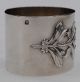 Art Nouveau Antique French Sterling Silver Napkin Ring Flowers Napkin Rings & Clips photo 7