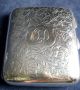 Heavy 97g Engraved Solid Silver Case B ' Ham 1920 By Hasset & Harper Cigarette & Vesta Cases photo 1