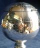 Chinese Silver Plated World Globe Pedestal Tea Caddy C1900 Other photo 1