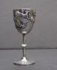 Antique Chinese Dragon Goblet Signed Asia photo 3