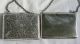 Two Antique Sterling Silver Chained Purse Card Cases Card Cases photo 5