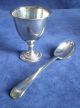 Antique English Nine Piece Silver Plated Egg Set C1920 Cups & Goblets photo 1