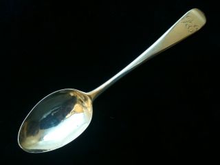 Solid Silver Georgian Tea Spoon London 1818 Ref 445/1 photo