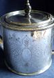 Silver Plated Hand Engraved Georgian Barrel Teapot C1825 Tea/Coffee Pots & Sets photo 1