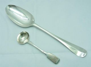 George Ii 1735 Solid Silver Gravy Stuffing Basting Spoon By Edward Pocock photo