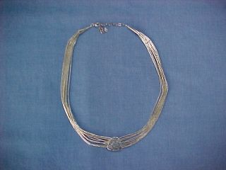 Gorgeous Silpada Sterling Necklace Liquid Silver & Hammered Medallion Awesome $1 photo