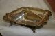 Antique Silverplate Old English By Poole Footed Covered Serving Dish Tray Ornate Platters & Trays photo 4