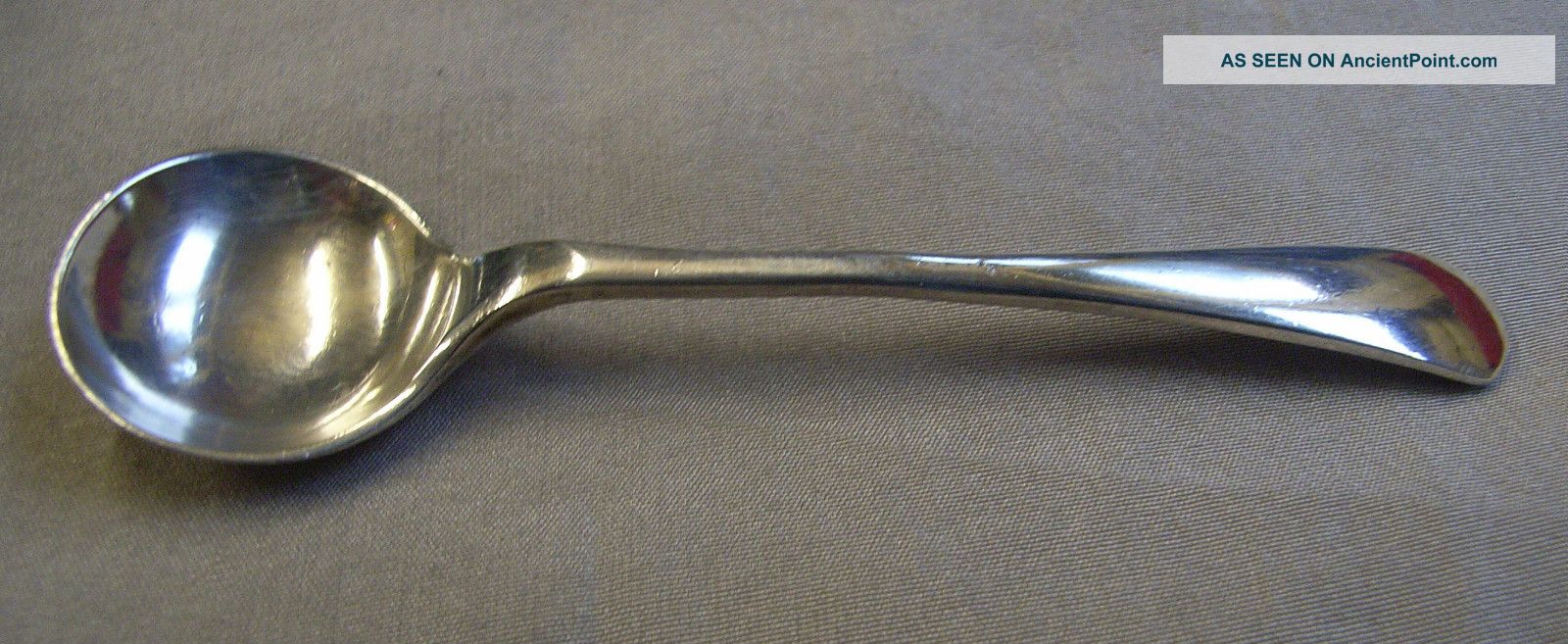 Antique Sterling Silver Salt Or Mustard Spoon 1924 Other photo