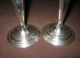 Pair Of Vintage Sterling Silver Weighted Candlesticks By Newport Sterling Candlesticks & Candelabra photo 3