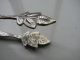 Cast Solid Silver Continental Sugar Tongs Hallmarked 