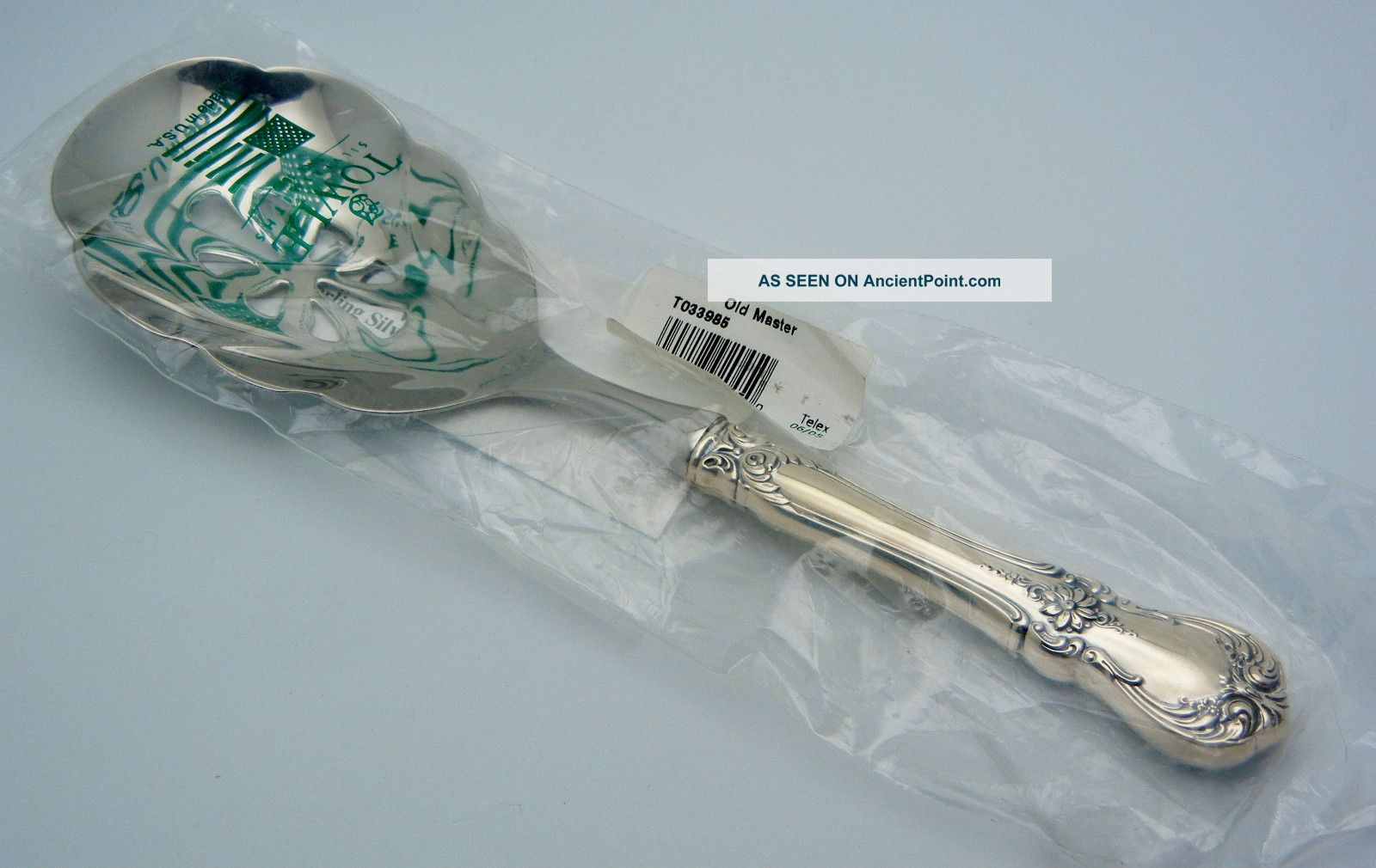 Towle Sterling Silver Niw Pierced Utility Spoon Old Master Towle photo