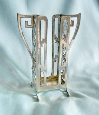 Vtg Pairpoint Sheffield Art Deco - Nouveau Handled Glass Vase Pedestal Lovely photo