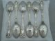 6 Silver William Iv & Victorian Queens Teaspoons 210g Other photo 1