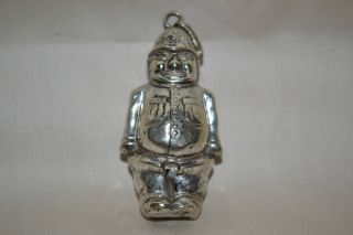 Antique Nickel Silver Baby Rattle photo