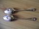 Georgian Hallmarked Silver Berry Spoons.  118 Grams. Other photo 2