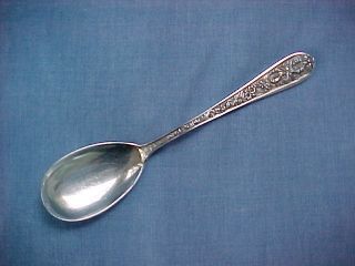 Vintage Stieff Corsage 1935 Sterling Silver Sugar Spoon Repousse Handle $1 Nr photo