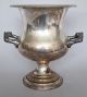 Large Vintage Silver Plated Wine Champagne Cooler 1930 Urn Corkscrew Dishes & Coasters photo 1