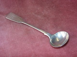 Antique Silver Salt/mustard Spoon - Exeter 1846 photo