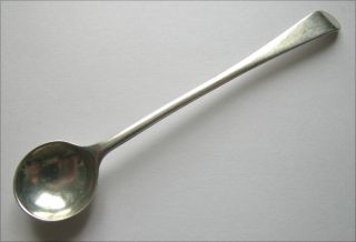 A George Iii Provincial Silver Salt Spoon,  Richard Richardson Iv,  Chester,  C1780 photo