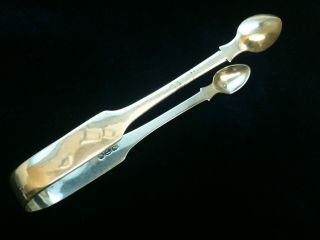 Antique Solid Silver Sugar Tongs London 1819 Ref1714/3 photo