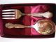 Vtg.  Rogers Sterling Silver Baby Spoon & Fork With Box Set,  Wedding Bells 30gr Other photo 5