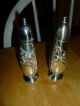 Community Salt & Pepper Shakers White Orchid Pattern Silverplate In Box Oneida/Wm. A. Rogers photo 1