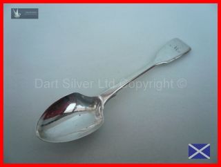 William Iv Sterling Silver Egg Spoon Hallmarked 1837 Short Period Hallmark photo