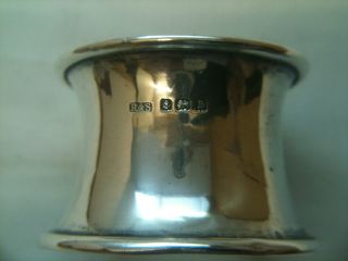 Antique Solid Silver Napkin Ring Birmingham 1926 Ref 756 photo