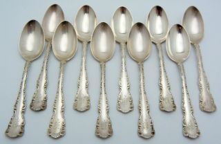 10 - Birks Sterling Silver Demitasse Spoons Louis Xv photo