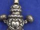 Antique 1907 Sterling Silver Babies Rattle / Whistle - Mother Of Pearl Handle Other photo 1