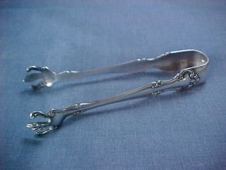 Gorham Cromwell 1900 Sterling Silver Ice Tongs Stately Art Nouveau Design $1 photo