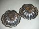 Pair Of Sterling Silver Shell Shape Trinket Dishes Dishes & Coasters photo 2