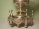 Pair Antique Turkish Silver With Gold Wash Ottoman Empire Museum Quality Vases Middle East photo 2