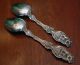 2 Whiting Lily Pattern Spoons - Teaspoons - 1902 - Sterling Gorham, Whiting photo 1