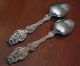2 Whiting Lily Pattern Spoons - Teaspoons - 1902 - Sterling Gorham, Whiting photo 2