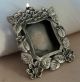 Art Nouveau Sterling Silver 925 Ornate Picture Photo Frame Brooch 1.  5 